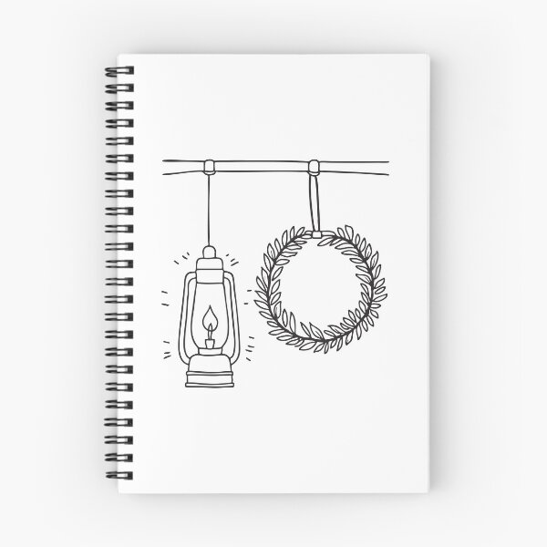 Item preview, A wreath beside a handwritten card tucked underneath designed and sold by rasagamastore.