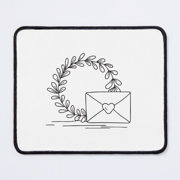 Item preview, A wreath beside a love letter tucked underneath designed and sold by rasagamastore.