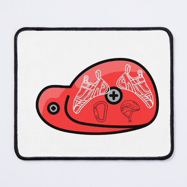 Item preview, Rock Climbing Gear – Red Climbing Shoes and Equipment Art designed and sold by kuikai123.