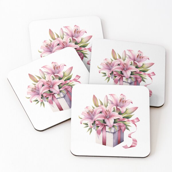 Item preview, Pink Lily Gift | Elegant Floral Aesthetic Art designed and sold by Mandayartstudio.