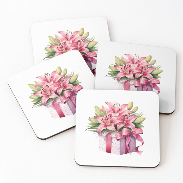 Item preview, Pink Lily Gift | Elegant Floral Aesthetic Art designed and sold by Mandayartstudio.