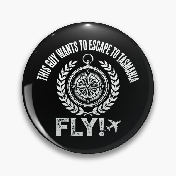 Item preview, Guy Escape Tasmania Compass Vintage Fly Adventure designed and sold by Yellowriversss.