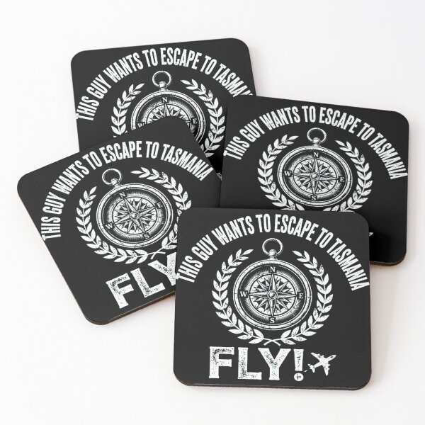Item preview, Guy Escape Tasmania Compass Vintage Fly Adventure designed and sold by Yellowriversss.