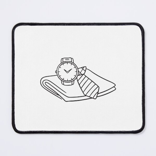 Item preview, A wristwatch beside a tie folded neatly designed and sold by rasagamastore.