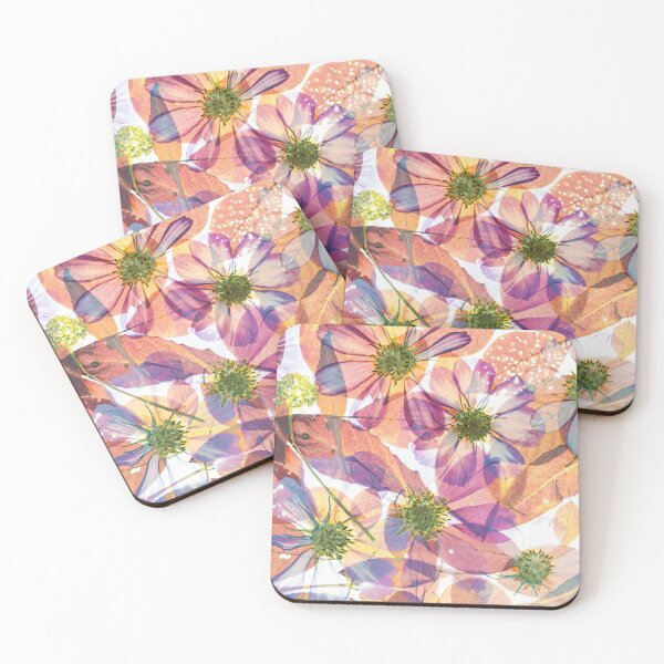 Item preview, Pressed Flowers and Autumn Leaves Collage designed and sold by Elżbieta  Kaps.