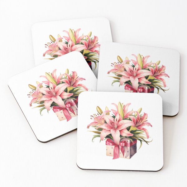 Item preview, Pink Lily Gift | Elegant Floral Aesthetic Art designed and sold by Mandayartstudio.