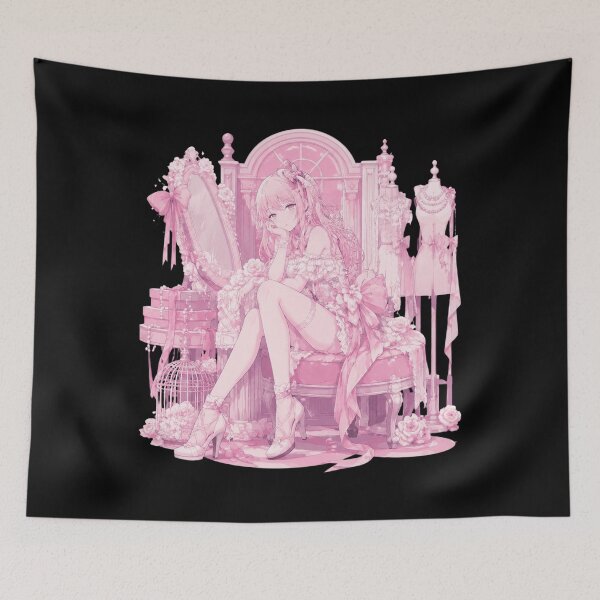 Item preview, Pink Anime Girl designed and sold by LeonardHardy.