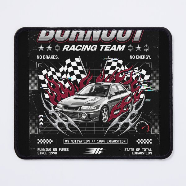 Item preview, Burnout Racing Team 0% Motivation 100% Exhaustion Y2K Streetwear Parody designed and sold by Mircea786.