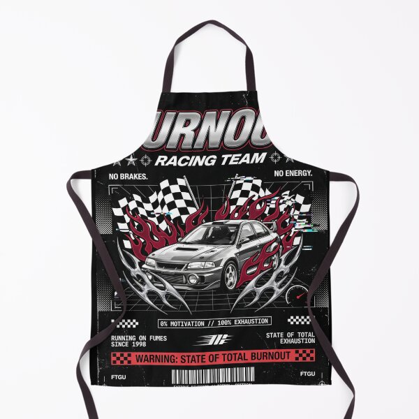 Item preview, Burnout Racing Team 0% Motivation 100% Exhaustion Y2K Streetwear Parody designed and sold by Mircea786.