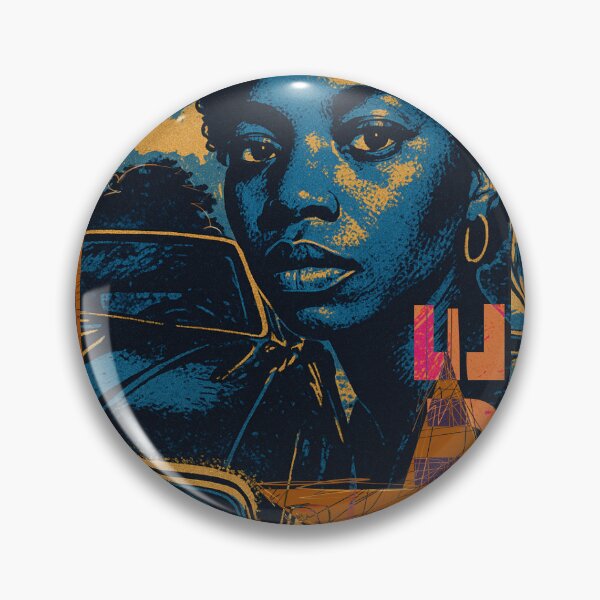 Item preview, Funky Blue Portrait Design designed and sold by Lifer Art and Design.