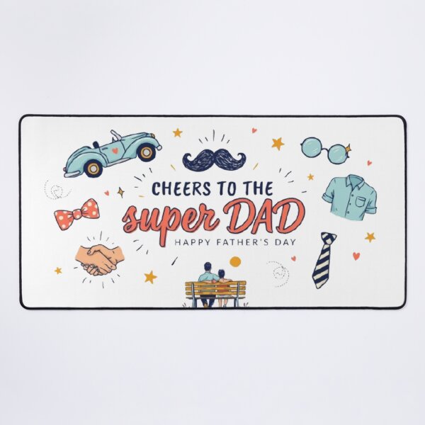 Item preview, Cheers to the Super Dad Happy Fathers Day Gift Design designed and sold by Craft99.