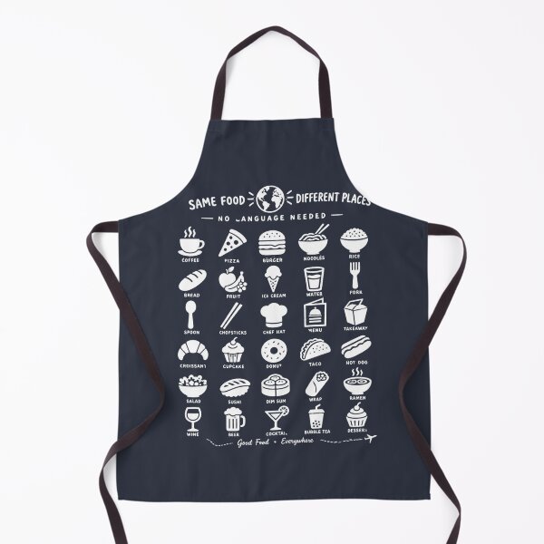 Item preview, Same Food Different Places No Language Needed Foodie Travel Icons designed and sold by PACS0011.