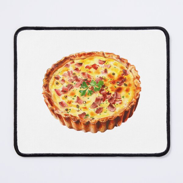 Item preview, Watercolor Quiche Lorraine designed and sold by micorilote.