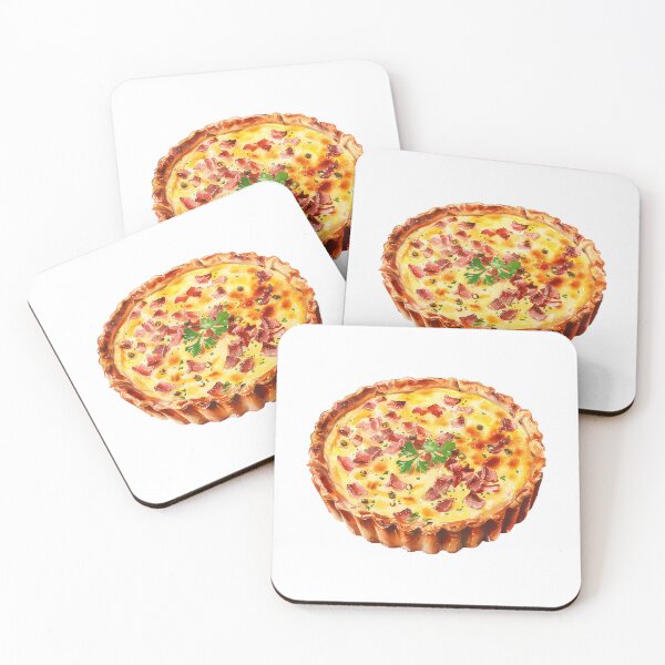 Item preview, Watercolor Quiche Lorraine designed and sold by micorilote.