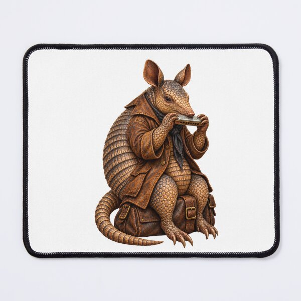 Item preview, Traveling Armadillo Harmonica Player designed and sold by Mono.fi Studios.