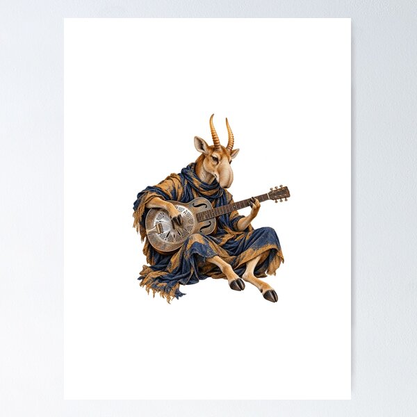 Item preview, Saiga Antelope Resonator Guitarist designed and sold by Mono.fi Studios.