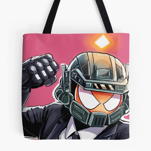 Item preview, Futuristic Spider Agent Hero Fan designed and sold by Haponera.
