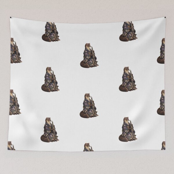 Item preview, Sable Bass Clarinet in Indigo Floral Robes designed and sold by Mono.fi Studios.