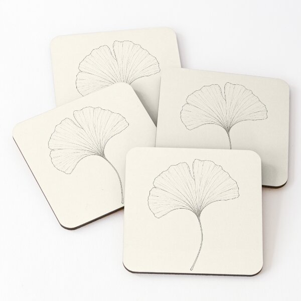 Item preview, Single Ginkgo Leaf | Minimalist Continuous Line Botanical Print designed and sold by Zaramodo.