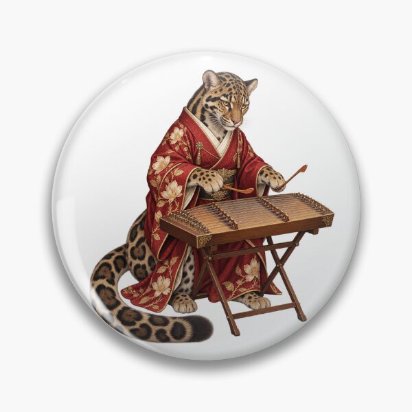 Item preview, Clouded Leopard Playing a Hammered Dulcimer designed and sold by Mono.fi Studios.