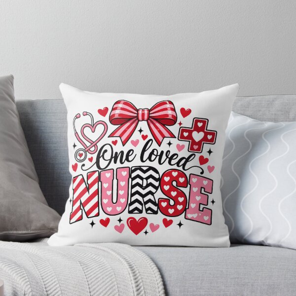 Item preview, One Loved Nurse Valentine Stethoscope Heart Bow Red Pink Nurse Gift designed and sold by Zizo-DR44.