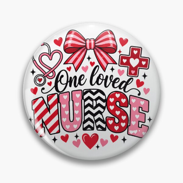 Item preview, One Loved Nurse Valentine Stethoscope Heart Bow Red Pink Nurse Gift designed and sold by Zizo-DR44.