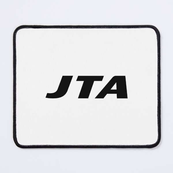 Item preview, JTA Japan Transocean Air Logo in Black Italic Lettering on White Background designed and sold by Myvollshoes.
