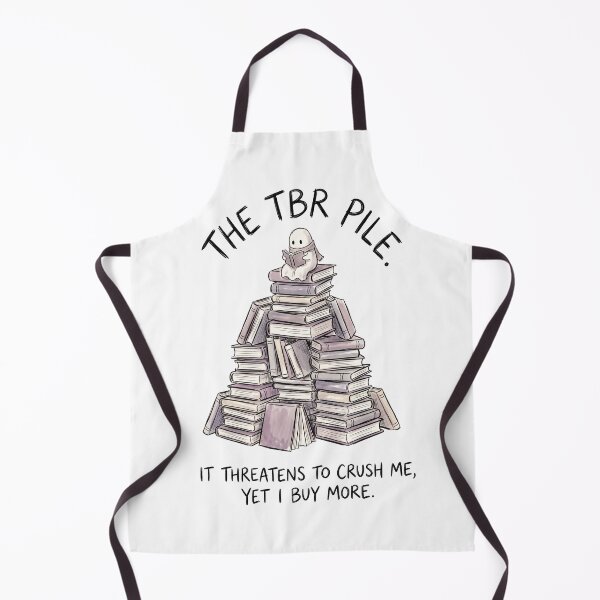 Item preview, The TBR Pile It Threatens to Crush Me Yet I Buy More – Funny Bookish Ghost Reading Art designed and sold by Luminari Creations.