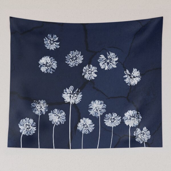 Item preview, Pressed Crown Vetch Cyanotype on Cracked Earth designed and sold by Elżbieta  Kaps.