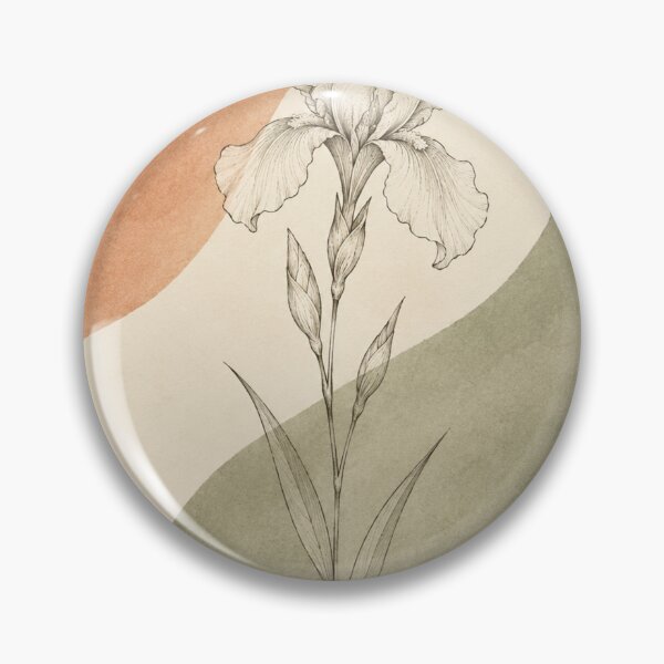 Item preview, Iris Bloom Ribbon Bands | Terracotta Sage Botanical Wall Art designed and sold by Zaramodo.