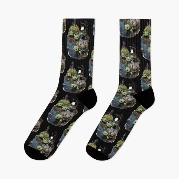 Item preview, Pixel Spooky Island Turtles: Cute Halloween Graveyard & Ghost World designed and sold by HexOne.