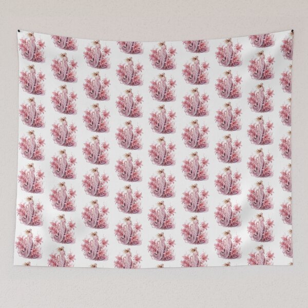 Item preview, Pink Lily Girl | Elegant Floral Aesthetic Art designed and sold by Mandayartstudio.