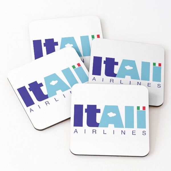 Item preview, ItAli Airlines Logo with Italian Flag Accent in Blue Lettering on White Background designed and sold by Myvollshoes.