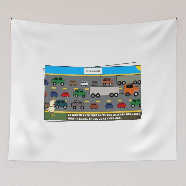 Item preview, Why'd the Chicken Cross the Road? designed and sold by OopsOddities.