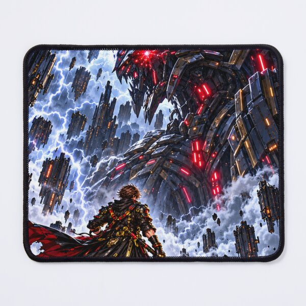 Item preview, Danix Cyberpunk Storm Standoff Poster Design designed and sold by Kenzie & Co.