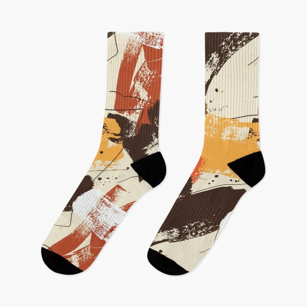 Item preview, Abstract Brushstroke Pattern Earthy Boho Paint Strokes Terracotta Brown designed and sold by Art JSMY.