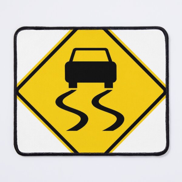 Item preview, Slippery Road Japanese Road Sign | Japan Warning Sign | Japanese Design designed and sold by JapanMemoir.