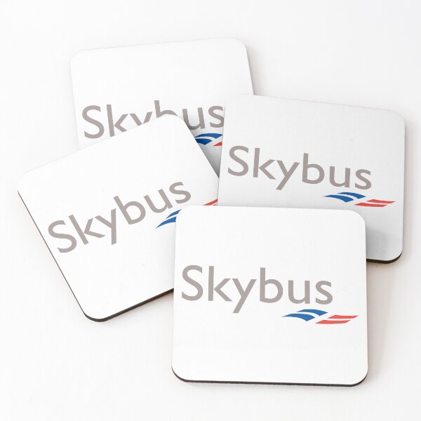 Item preview, Isles of Scilly Skybus Logo with Blue and Red Swoosh Design on White Background designed and sold by Myvollshoes.