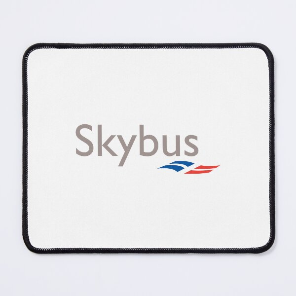 Item preview, Isles of Scilly Skybus Logo with Blue and Red Swoosh Design on White Background designed and sold by Myvollshoes.