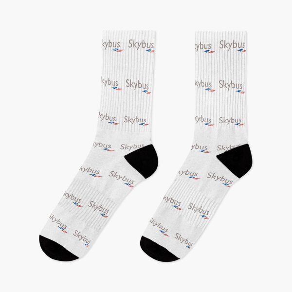 Item preview, Isles of Scilly Skybus Logo with Blue and Red Swoosh Design on White Background designed and sold by Myvollshoes.