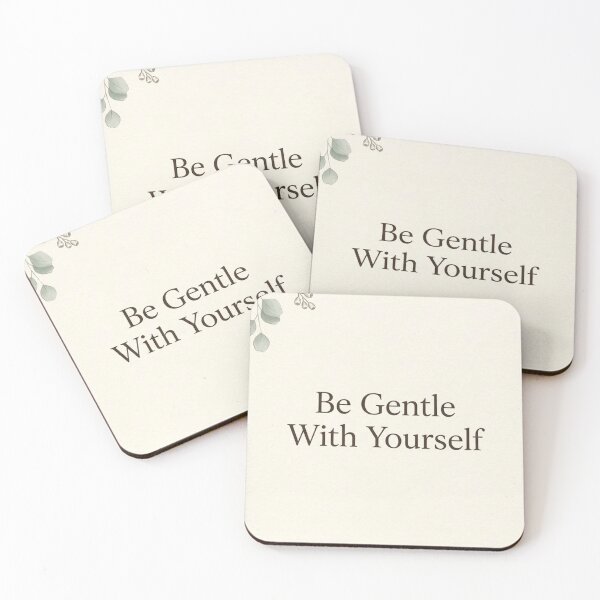 Item preview, Be Gentle With Yourself | Mindfulness Quote Print designed and sold by Zaramodo.