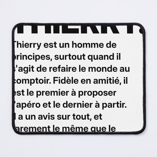 Item preview, Thierry T-shirt - Humorous definition of first name designed and sold by Jayteezy.