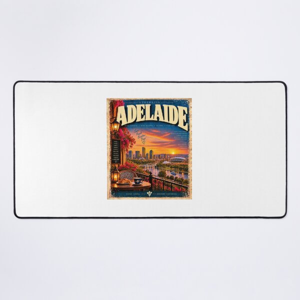 Item preview, Adelaide Australia Vintage Travel – River Torrens Skyline at Sunset designed and sold by Fleetwood1994.
