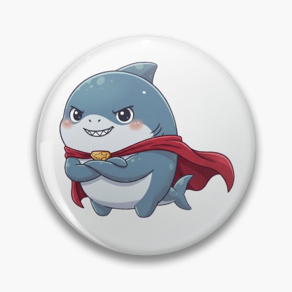 Item preview, Cute Hero Shark designed and sold by Nature's Chibis.