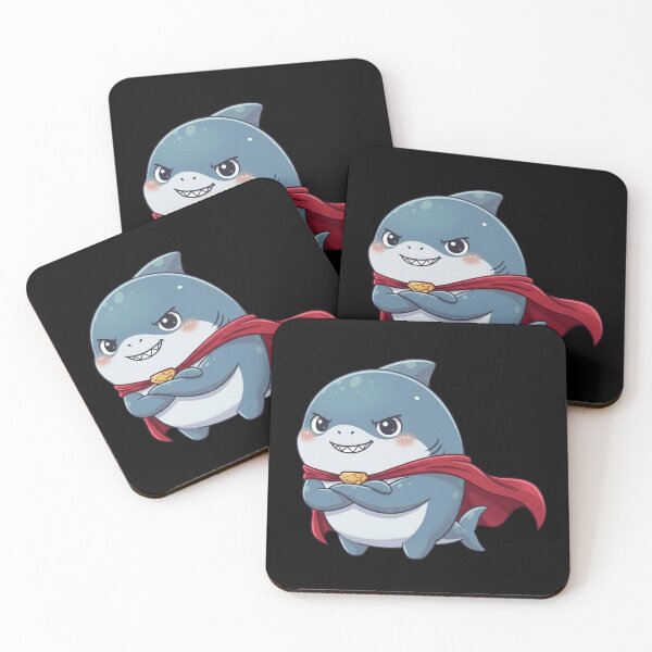 Item preview, Cute Hero Shark designed and sold by Nature's Chibis.