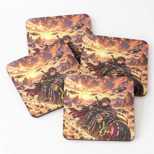 Item preview, Danix Cyberpunk Desert Bike Poster Design designed and sold by Kenzie & Co.