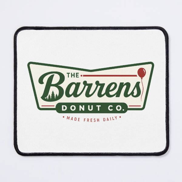 Item preview, The Barrens Donut Co. | IT Stephen King Retro Horror Logo designed and sold by Extravanganzza.