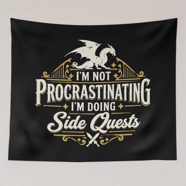 Item preview, Side Quests Dragon Quote designed and sold by SusanCurtis95.