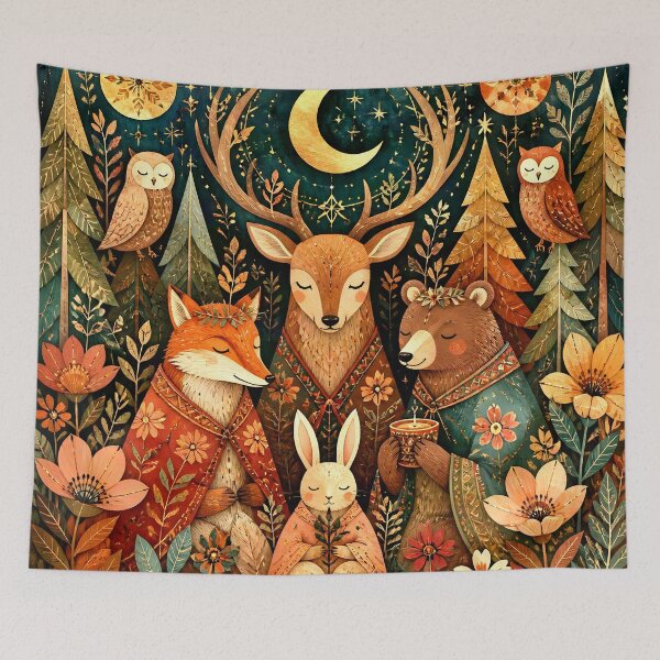 Item preview, Forest Animals Sacred Gathering designed and sold by ByNicoleSara.