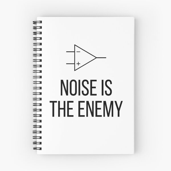 Item preview, Electrical Engineer Noise Is The Enemy Electrician Amplifier Minimalist Tech Humor designed and sold by LexaArtworks.